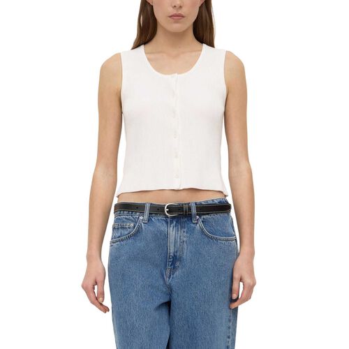 Assembly Label Misty Knit Top Antique White